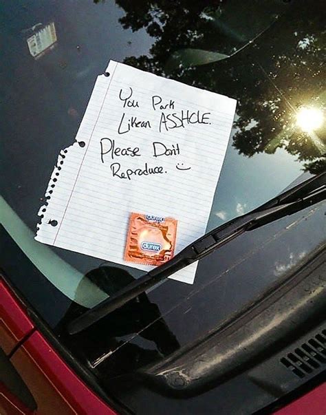 Hilarious Parking Notes Thatll Drive You To Learn How To Park Funny