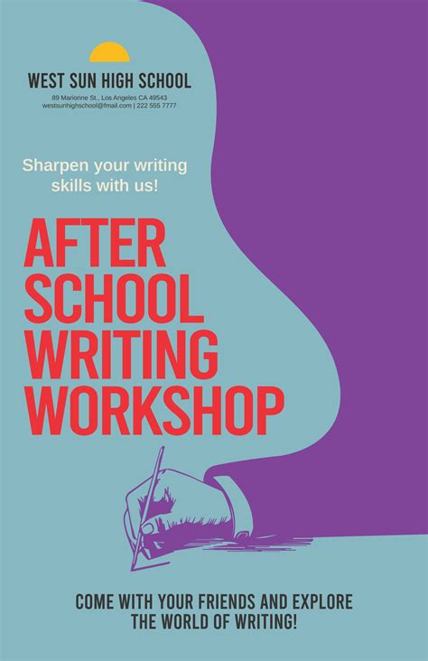 After School Homework Club Poster In Illustrator Word Psd Publisher