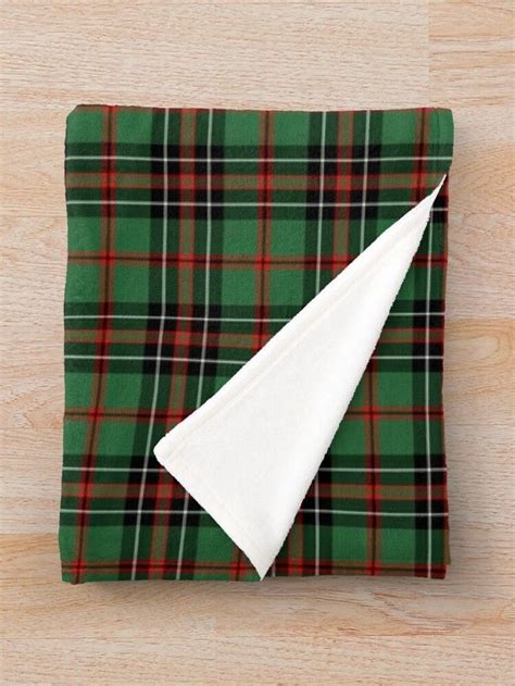 Fleece Throw Blanket In The Clan Hardy Tartan A Traditional Scottish