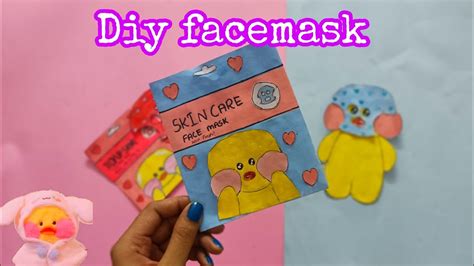 Diy Face Mask For Lalafanfan Duck Diy Skincare Youtube