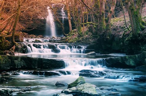 Forest Waterfall River Landscape Wallpaper 3836x2536 169327
