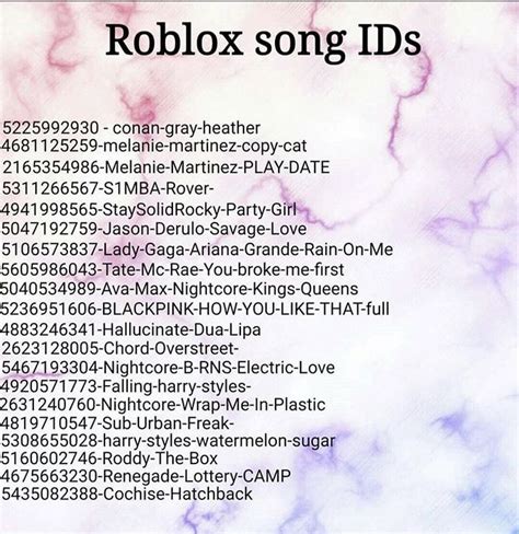 Roblox Song Ids In 2021 Roblox Codes Roblox Roblox Roblox