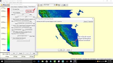 Geosriwijaya Gis Cara Buat Kontur Dengan Global Mapper