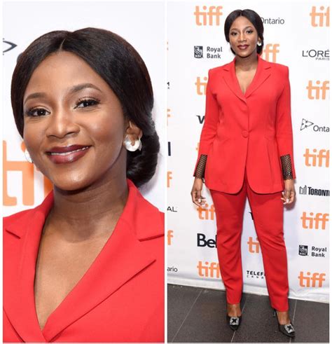 Genevieve Nnaji Delectable In Red At Tiff Lion Heart