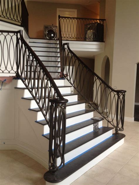 Decorative Interior Handrails Ornamental Iron Stair Railings