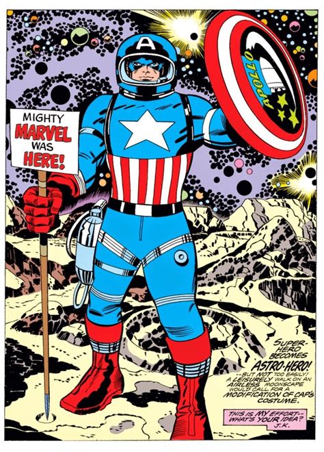 Say Hello Spaceman Captain America By Jack Kirby 1976