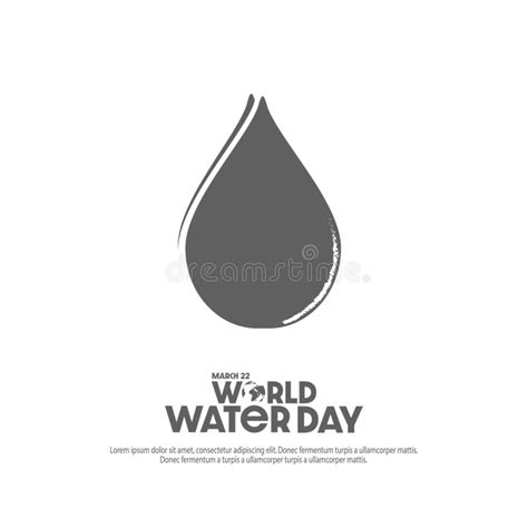 Concept Of World Water Day Save The Water Can Be Used For Logo