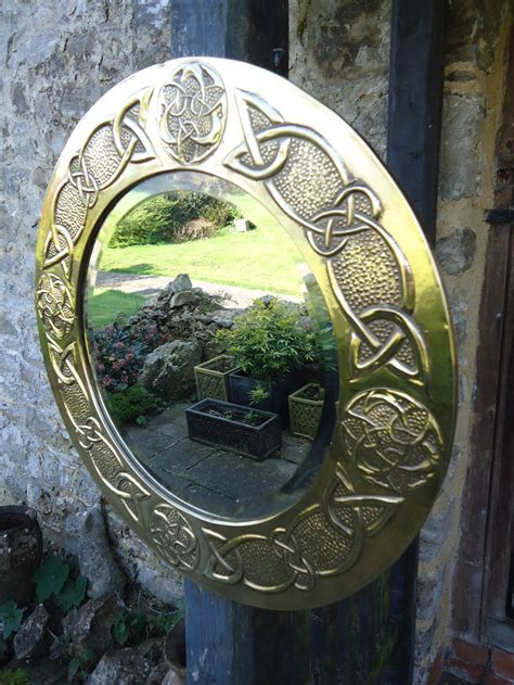 Antiques Atlas Arts And Crafts Celtic Knot Brass Circular Mirror