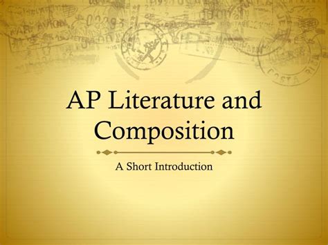 Ppt Ap Literature And Composition Powerpoint Presentation Free
