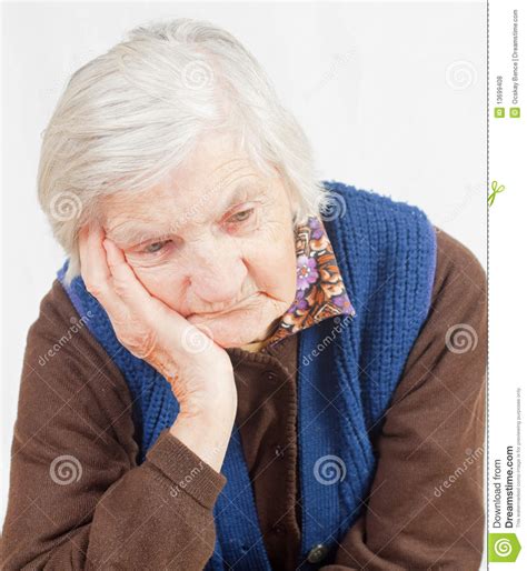 Old Lonely Woman Stock Photo Image Of Grandparent Granny 13699408