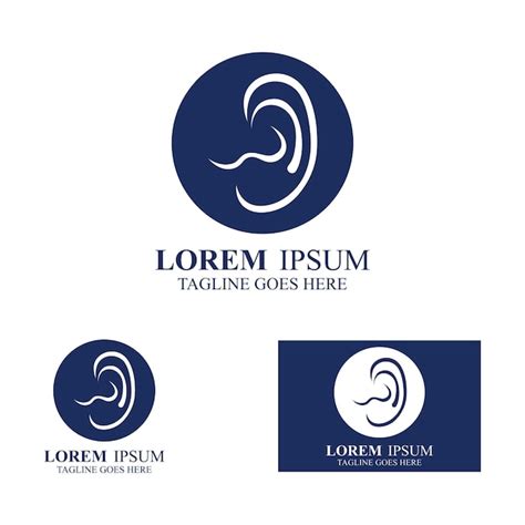Premium Vector Sense Of Hearing Or Ear Icon Logo Vector Design