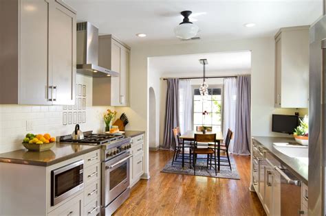 Maybe you would like to learn more about one of these? Transitional Open Plan Kitchen and Dining Room | HGTV