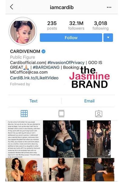 View cardi b booking agent, manager, publicist contact info. Hennessy Carolina Accuses Nicki Minaj Of Leaking Cardi B's ...