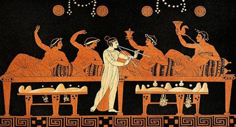 vase illustration of greek drinking