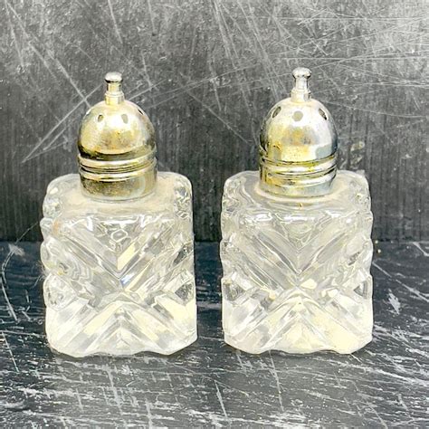 Vintage Set Of Raimond Crystal Salt And Pepper Shaker On Mercari In