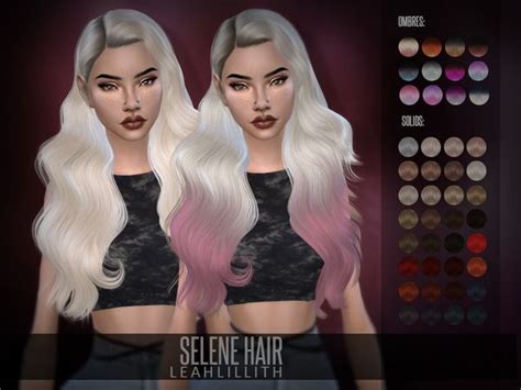 Leah Lilliths Leahlillith Selene Hair The Sims 4 Download Sims Hair