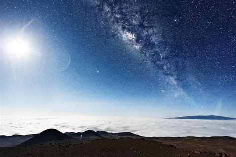 The Milky Way Seen From The Top Of Mauna Kea Hawaii X Post From R