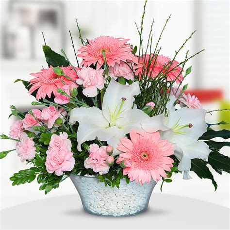Send Flowers Turkey White Lilies Pink Gerberas And Carnations From 41usd
