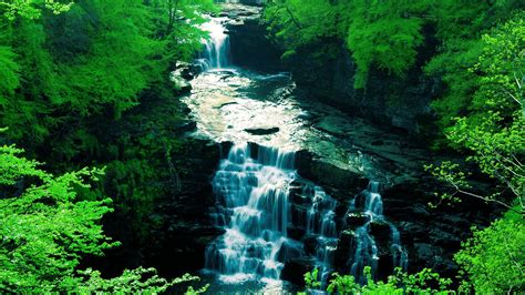 3840x2160 Resolution Waterfalls Nature Landscape Waterfall Edited