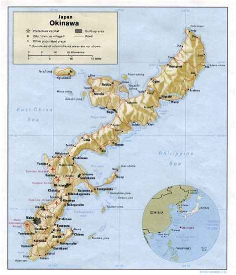 It is the smallest and least populated of the five main islands of japan. File:Okinawa relief Map 1990.jpg - The Work of God's Children
