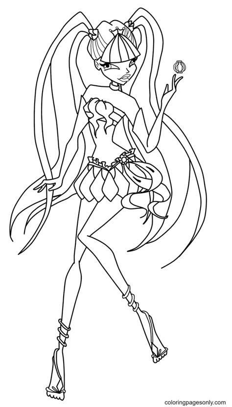 Winx Club Mermaid Musa Coloring Page By Winxmagic237