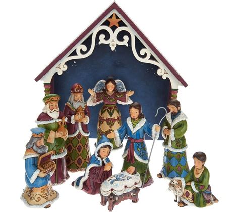 Jim Shore 10 Pc Mini Nativity Nativity Set Nativity Christmas Clearance