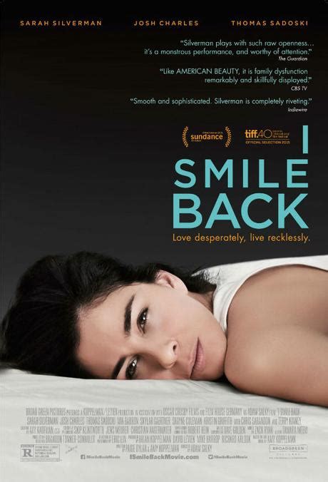 Sarah Silverman En El P Ster Oficial De I Smile Back Paperblog
