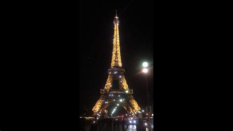 Paris Eiffel Tower Light Show Full Version Youtube