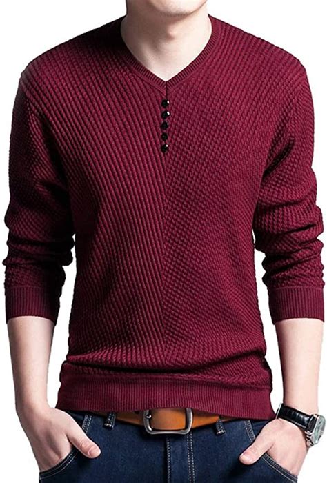 Lm Wy Suéter De Punto Para Hombre De Manga Larga Y Fina Talla 3xl