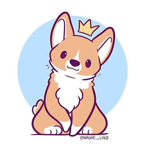 This is a very simple drawing idea for preschoolers and it works wonders! Cute Corgi Drawing | Free download on ClipArtMag