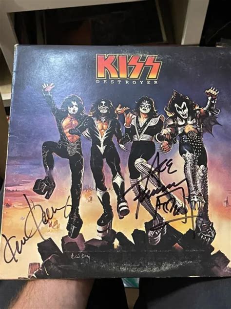 Kiss Destroyer Vinyl Lp Signed Ace Frehley Ken Kelly Autograph Rare