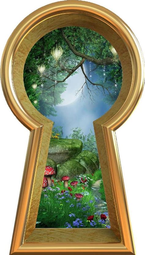keyhole removable wall decal enchanted lantern forest etsy alice