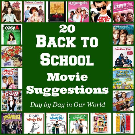 20 Back To School Movie Suggestions Day By Day In Our World