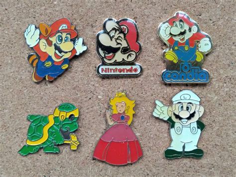 Nintendo Super Mario Pins Original Enamel Badges Pins X 8 Vintage