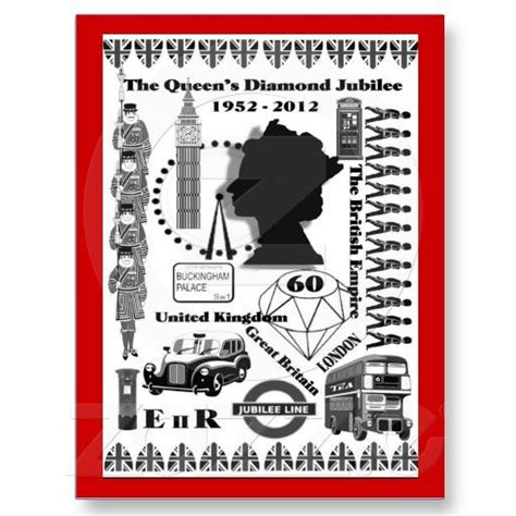 The Queens Diamond Jubilee Commemorative Postcard Jubilee Postcard