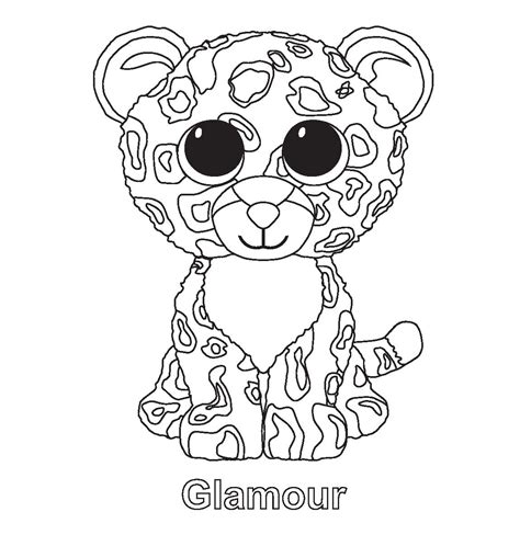 The coloring fox cub slick is a wonderful drawing for a little artist. Ty beanie boo coloring pages download and print for free