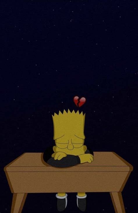 Heartbroken Sad Bart Simpson 750x1158 Wallpaper
