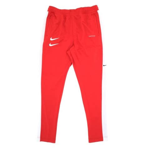 Nike Clothing Double Swoosh Logo Red Sweatpants Mens From Pilot Uk