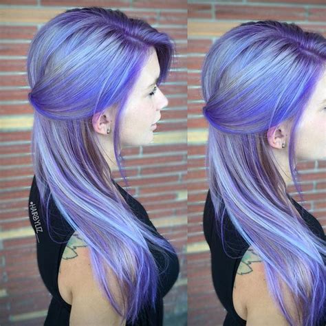 Periwinkle Blue And Purple Hair Color Melt By Liz Robson Hair Painting