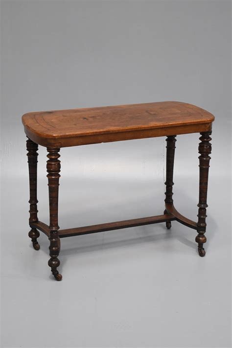 Oak Side Table With Turned Legs The Classic Prop Hire Company