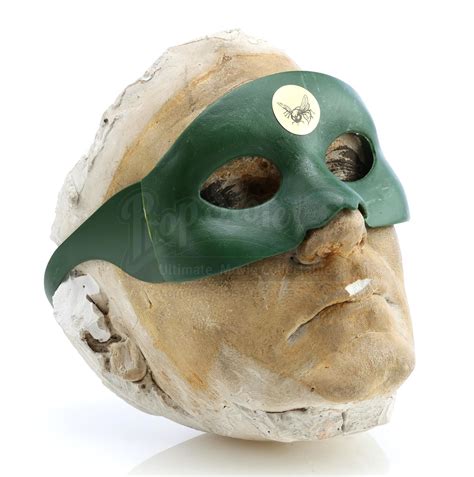 Green Hornets Van Williams Plaster Face Cast And Signed Toy Mask