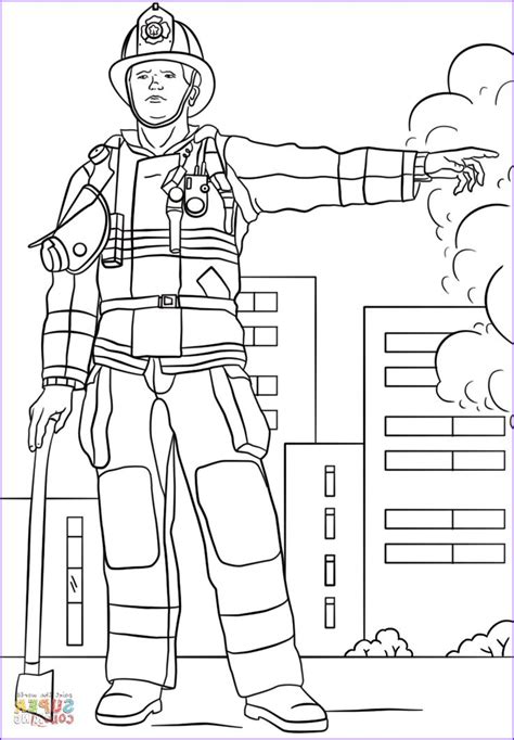 13 Unique Firefighter Coloring Page Photos Coloring Page For Kids