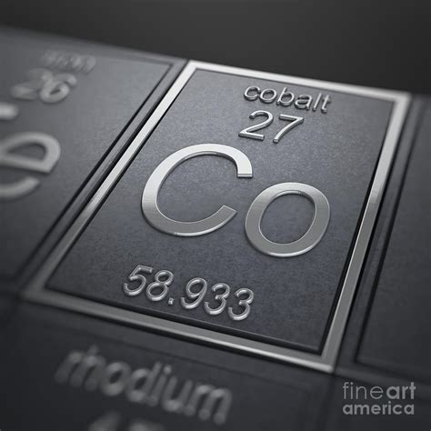 Cobalt Chemical Element Photograph By Science Picture Co Fine Art America
