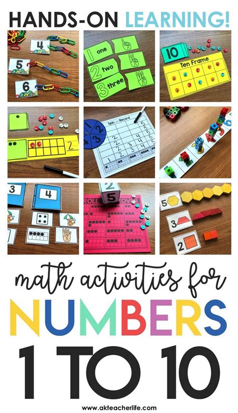 Fun Hands On Math Center Or Math Rotation Activities To Teach Numbers