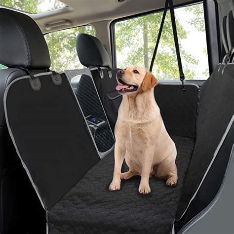 Taygeer Dog Car Seat Cover Rear Car Seat Cover For Dogs With Mesh