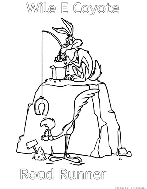 Road Runner And Coyote Coloring Pages