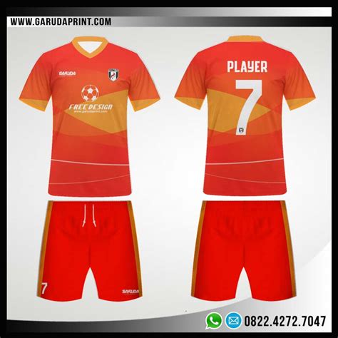 Beli jersey bola musim terbaru berkualitas & bisa custom. Desain Kostum Bola Futsal 89 - Red Gradacio | Garuda Print ...