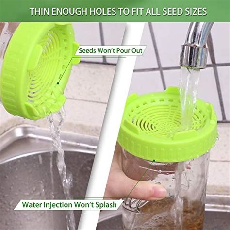 Sprouting Lids Plastic Sprout Lid Seed Sprouter For Wide Mouth Mason