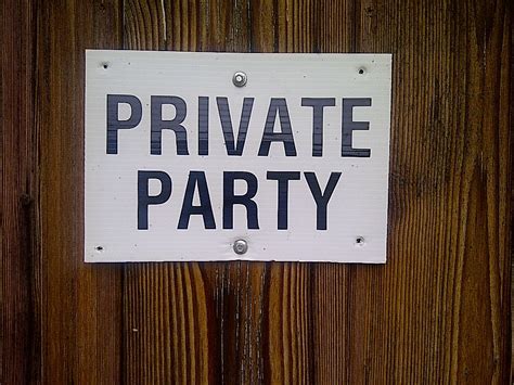 Private Party Private Party Novelty Sign Party