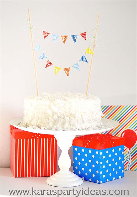 6 Best Images Of Free Printable Bunting Banner Birthday Cake Birthday